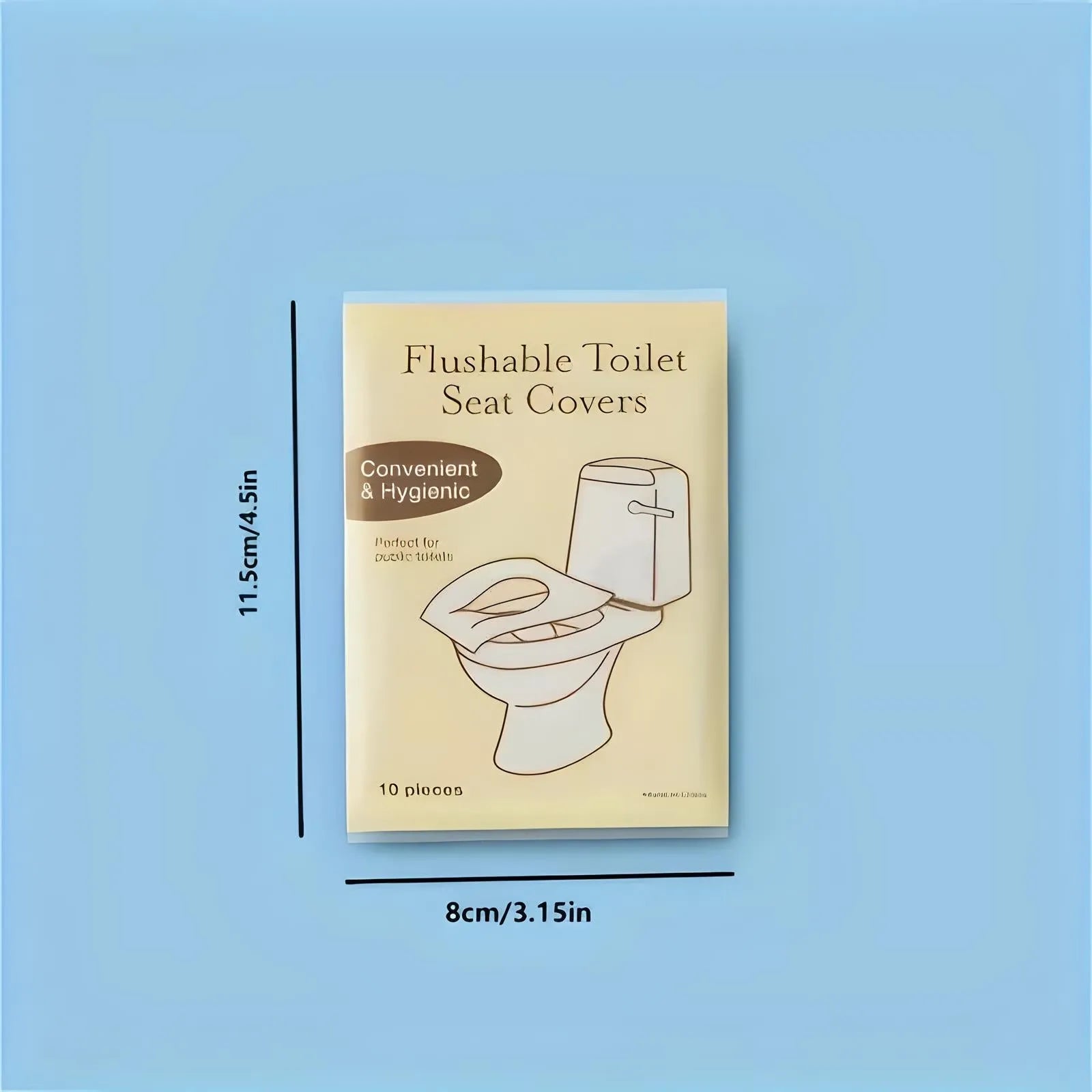 Flushable Travel Toilet Seat Covers | 50 Pack