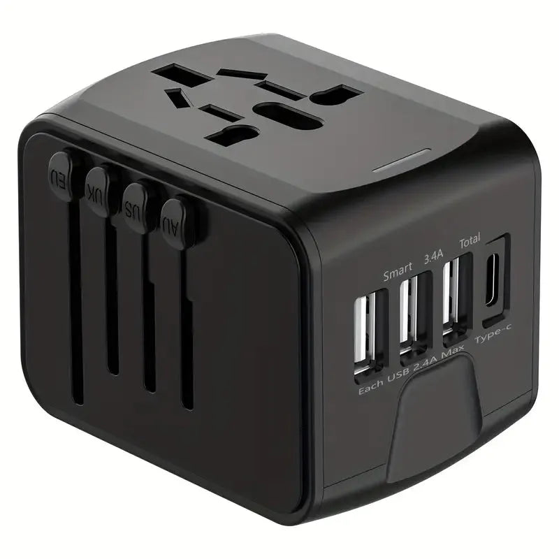 Black Universal Travel Adapter