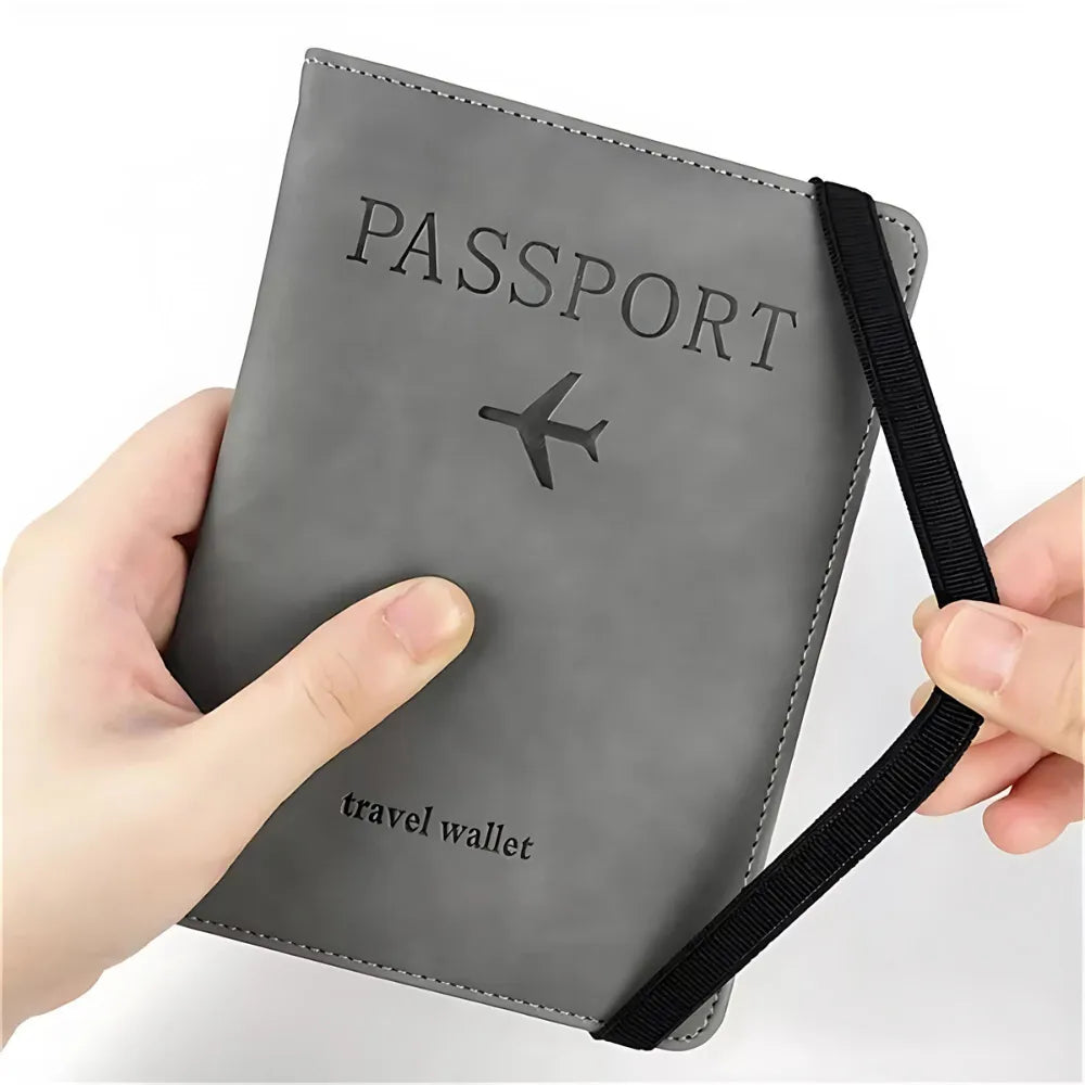 Hand holding RFID Passport Holder