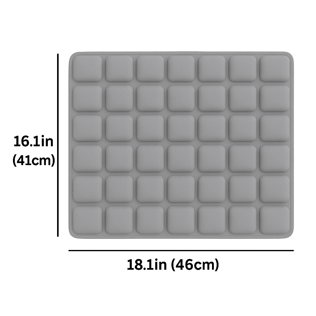 Measurements of the travel cushion