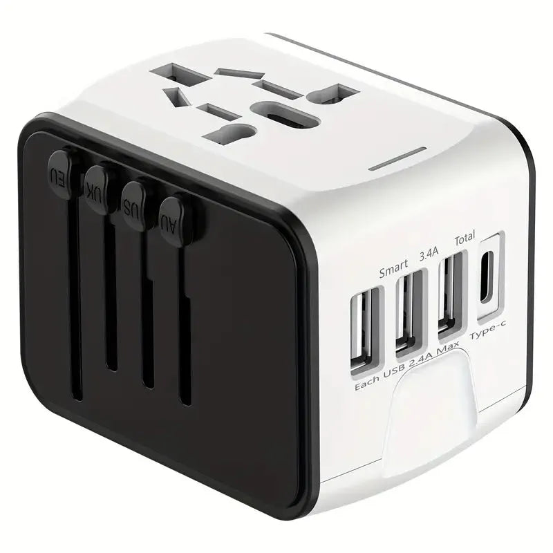 White Universal Travel Adapter