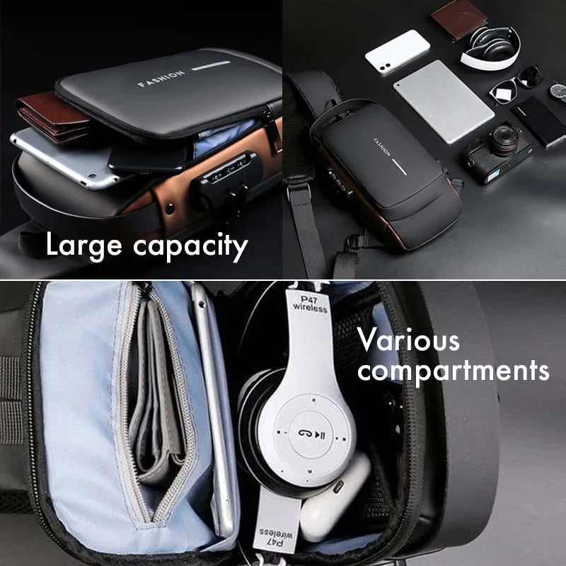 Anti-Theft Crossbody Charging Bag