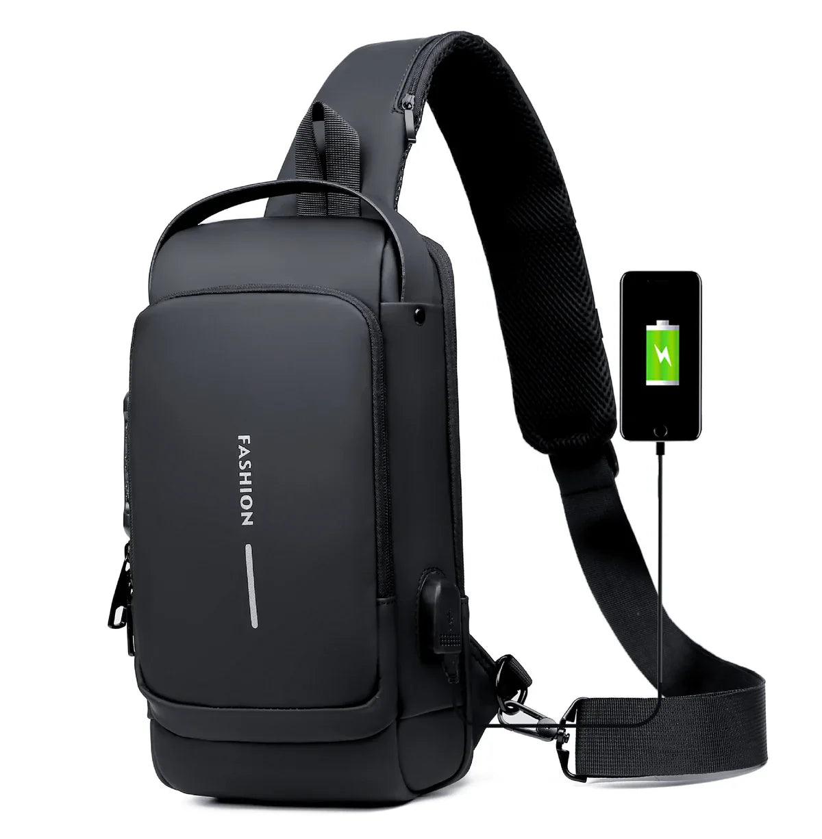 Anti-Theft Crossbody Charging Bag