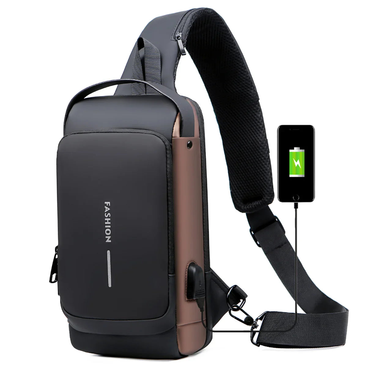 Anti-Theft Crossbody Charging Bag