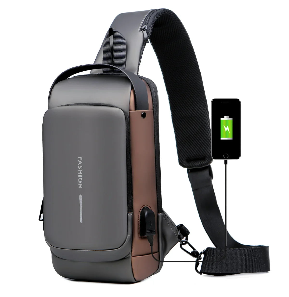 Anti-Theft Crossbody Charging Bag