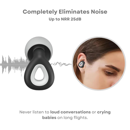 Noise-Cancelling Travel Earplug Set